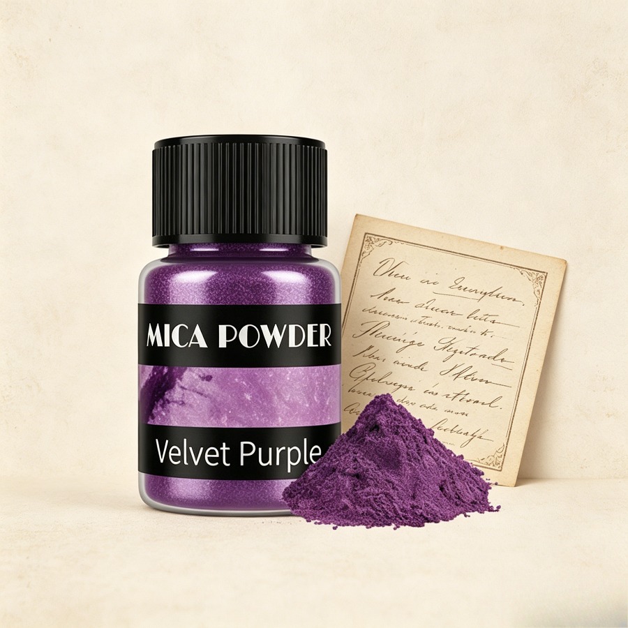 Soap Making Ingredients - Jewelry Making Velvet Purple Mica Powder,