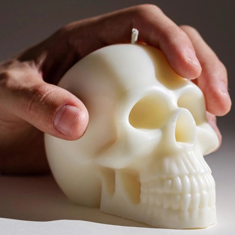 Soap Making Gifts - 3D Skull Silicone Candle Molds Diy