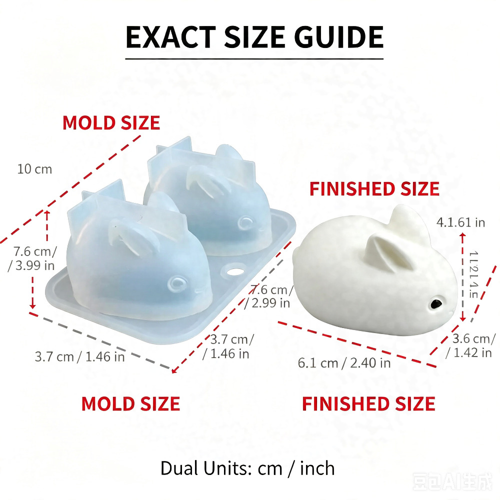 3D Mini Rabbit Silicone Mold F - Soap Making Guide For Beginners recension och pris