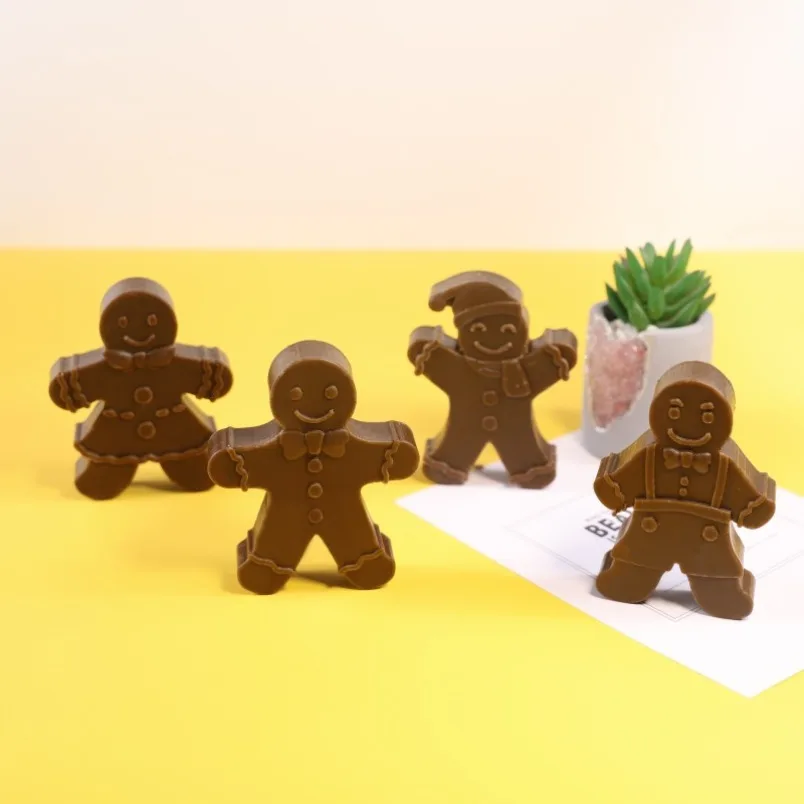 3D Smile Gingerbread Man Silic - Soap Making Equipment For Beginners recension och pris