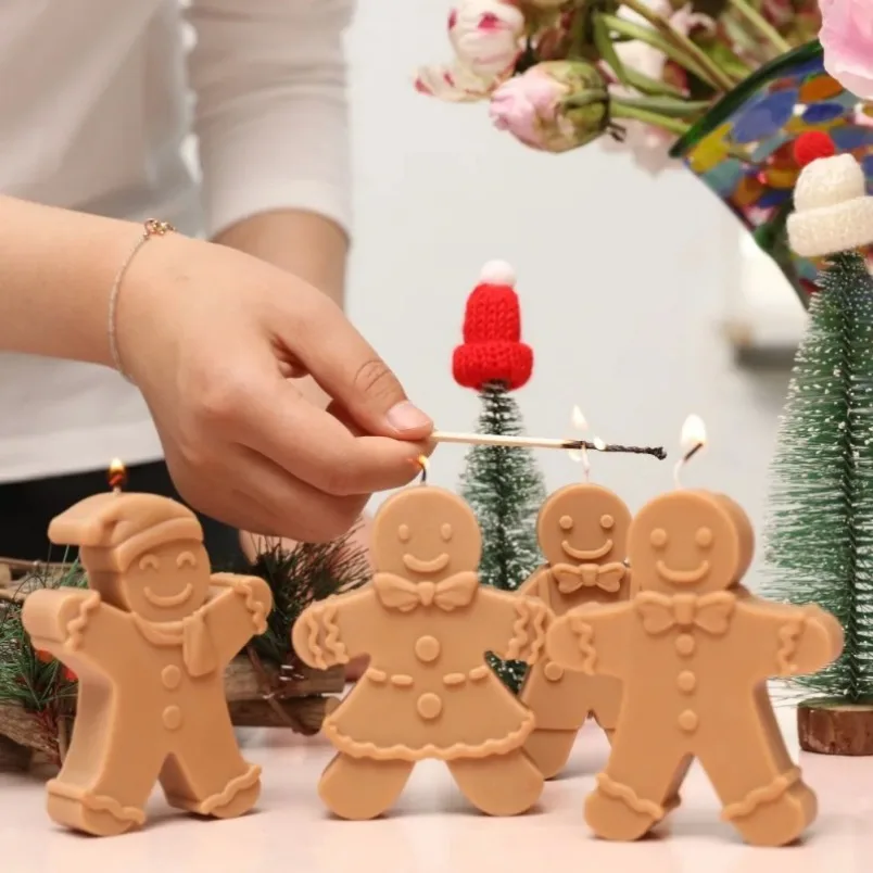 3D Smile Gingerbread Man Silic - Soap Making Equipment For Beginners recension och pris