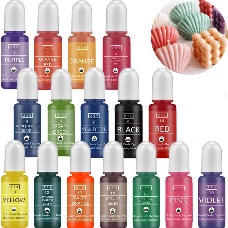 10ml/Bottle Candle Wax Pigment - Soap Making Ingredients recension och pris