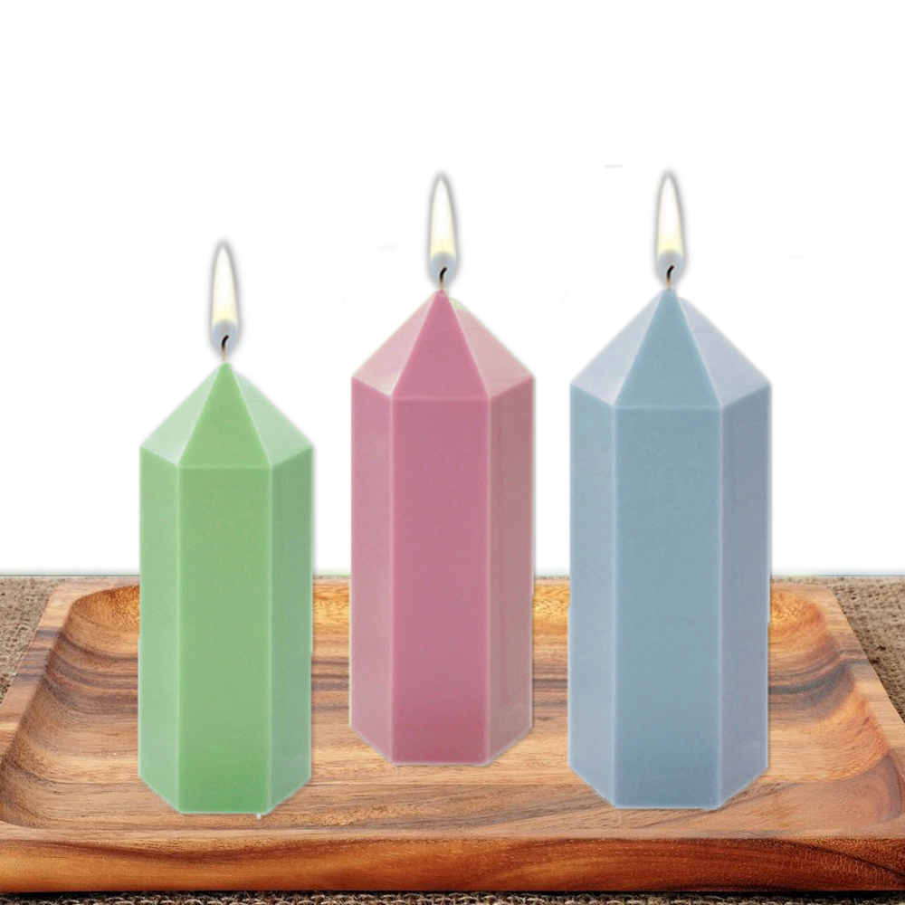 3D Hexagonal Column Candle Mol - Soap Making Equipment For Beginners recension och pris