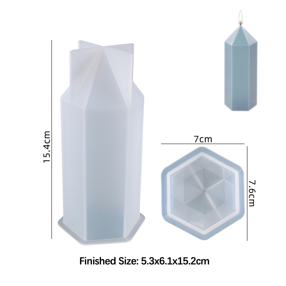 3D Hexagonal Column Candle Mol - Soap Making Equipment For Beginners recension och pris