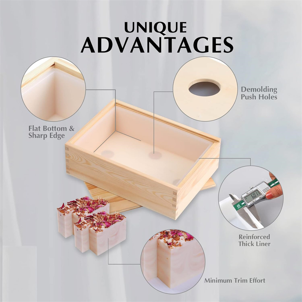 Large Soap Molds Rectangle Sil - Soap Making Guide For Beginners recension och pris