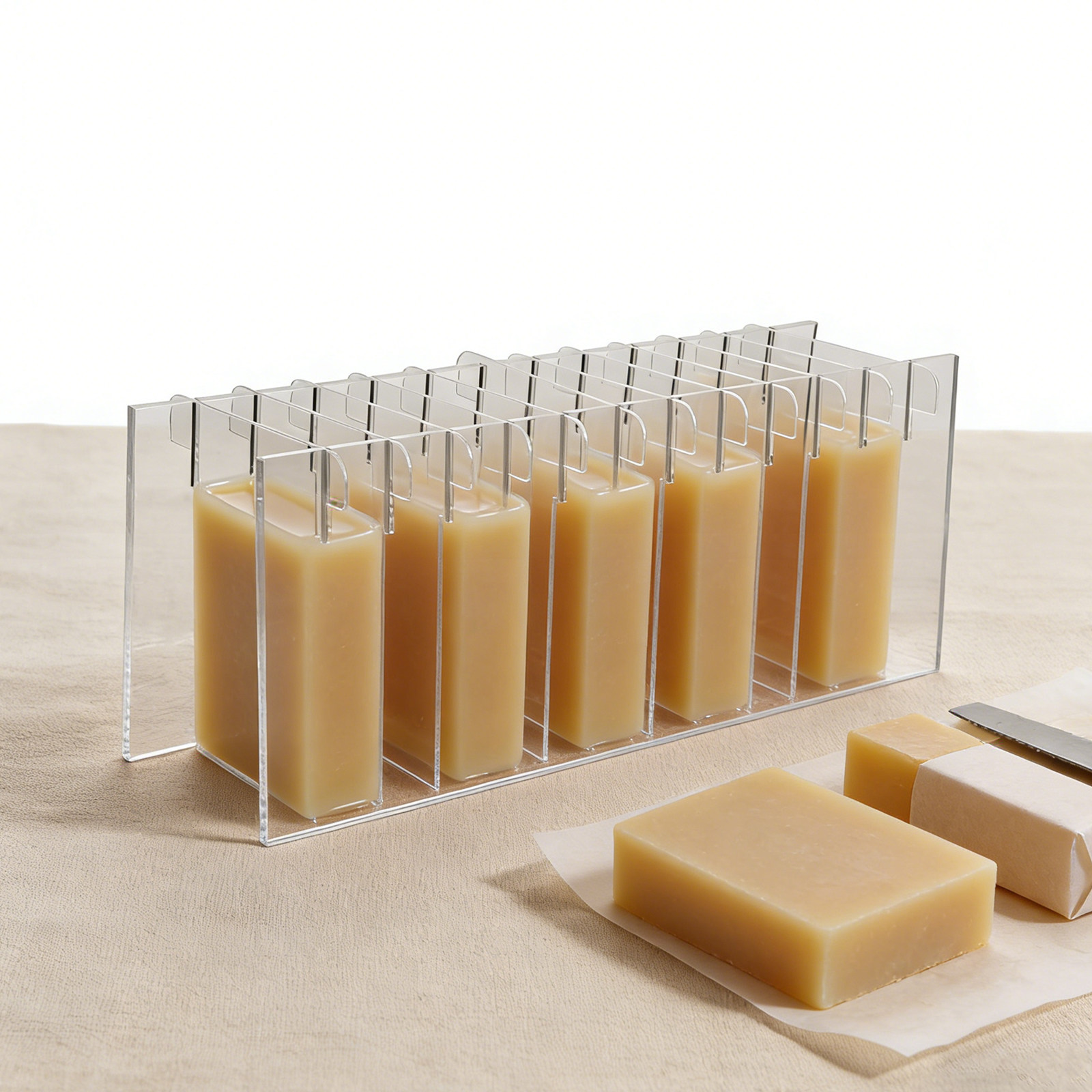 Acrylic Soap Making Mold Divid - Soap Making Process recension och pris