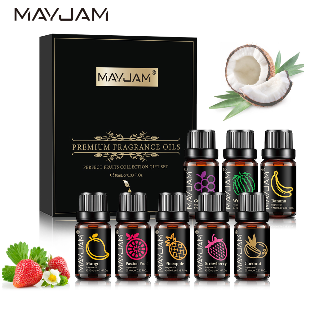 MAYJAM Fragrance Oils Set 8pcs - Soap Making Ingredients recension och pris