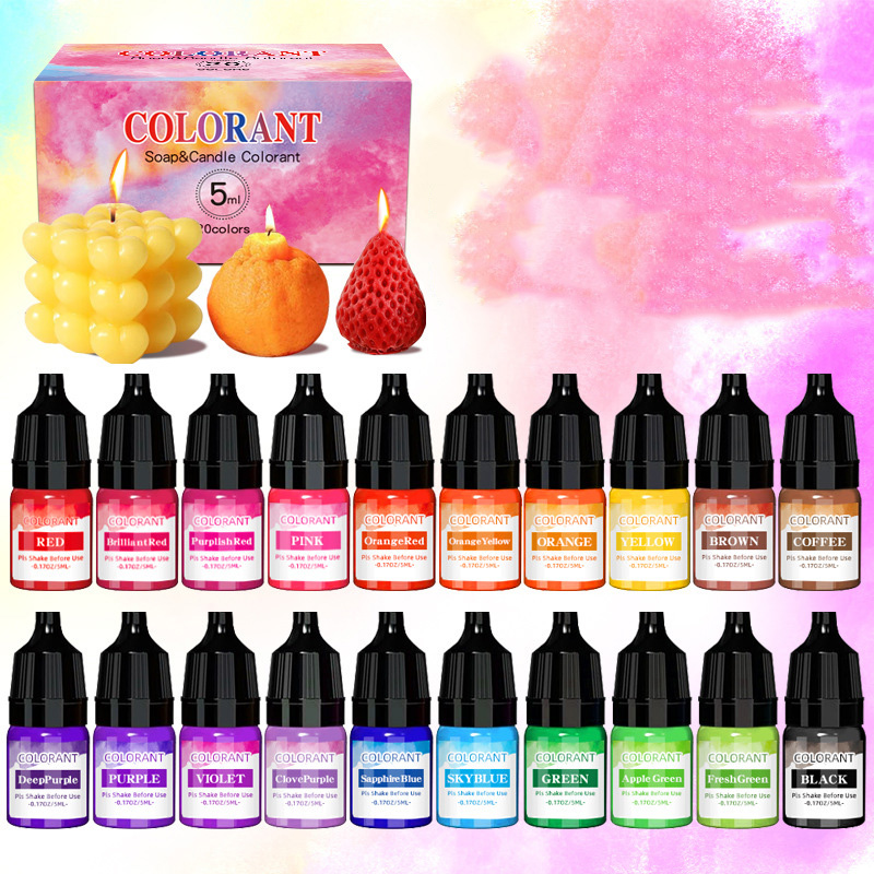 20 colors Candle Wax Pigment L - Soap Making Ingredients recension och pris