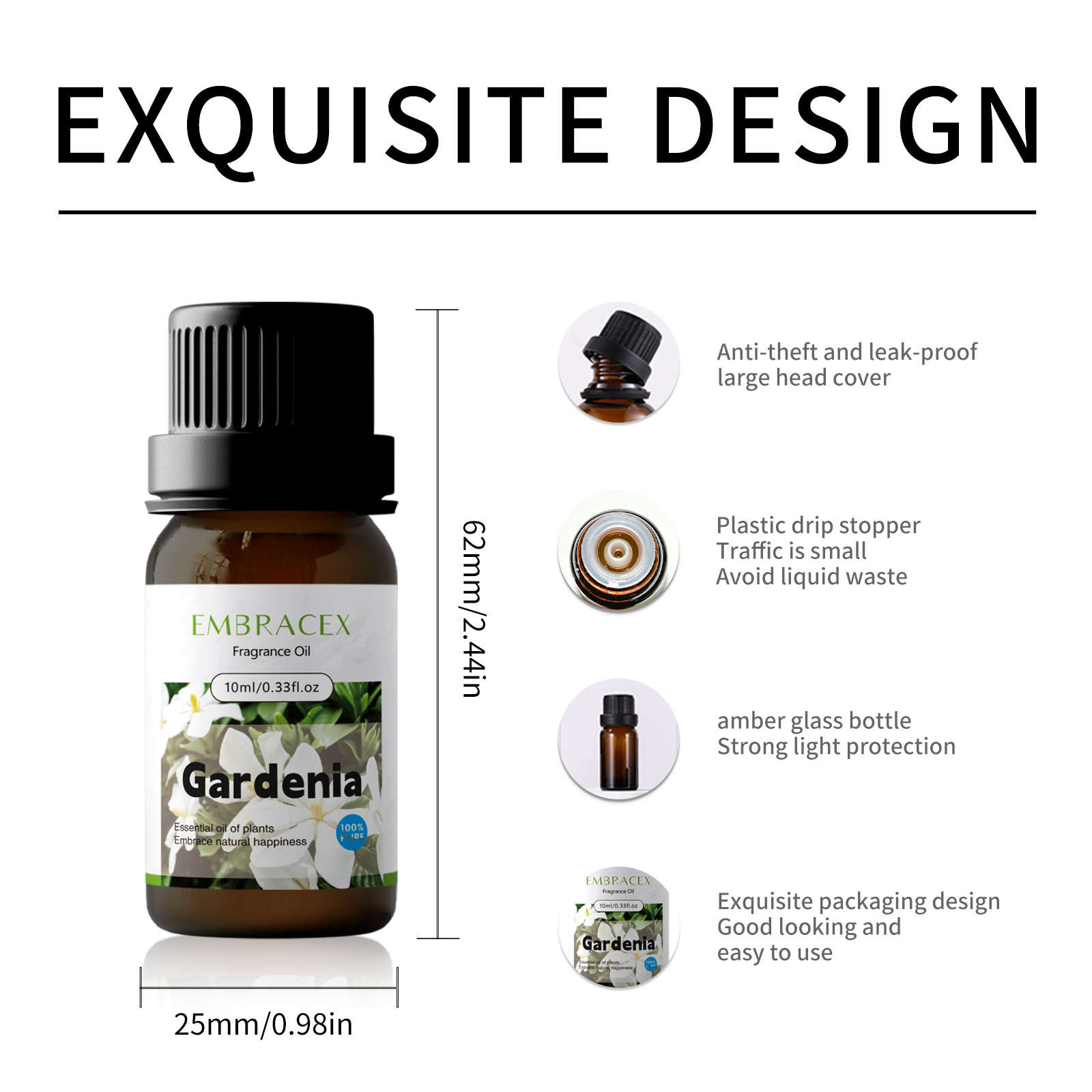 10ml Gardenia Fragrance Oils M - Soap Making Ingredients recension och pris