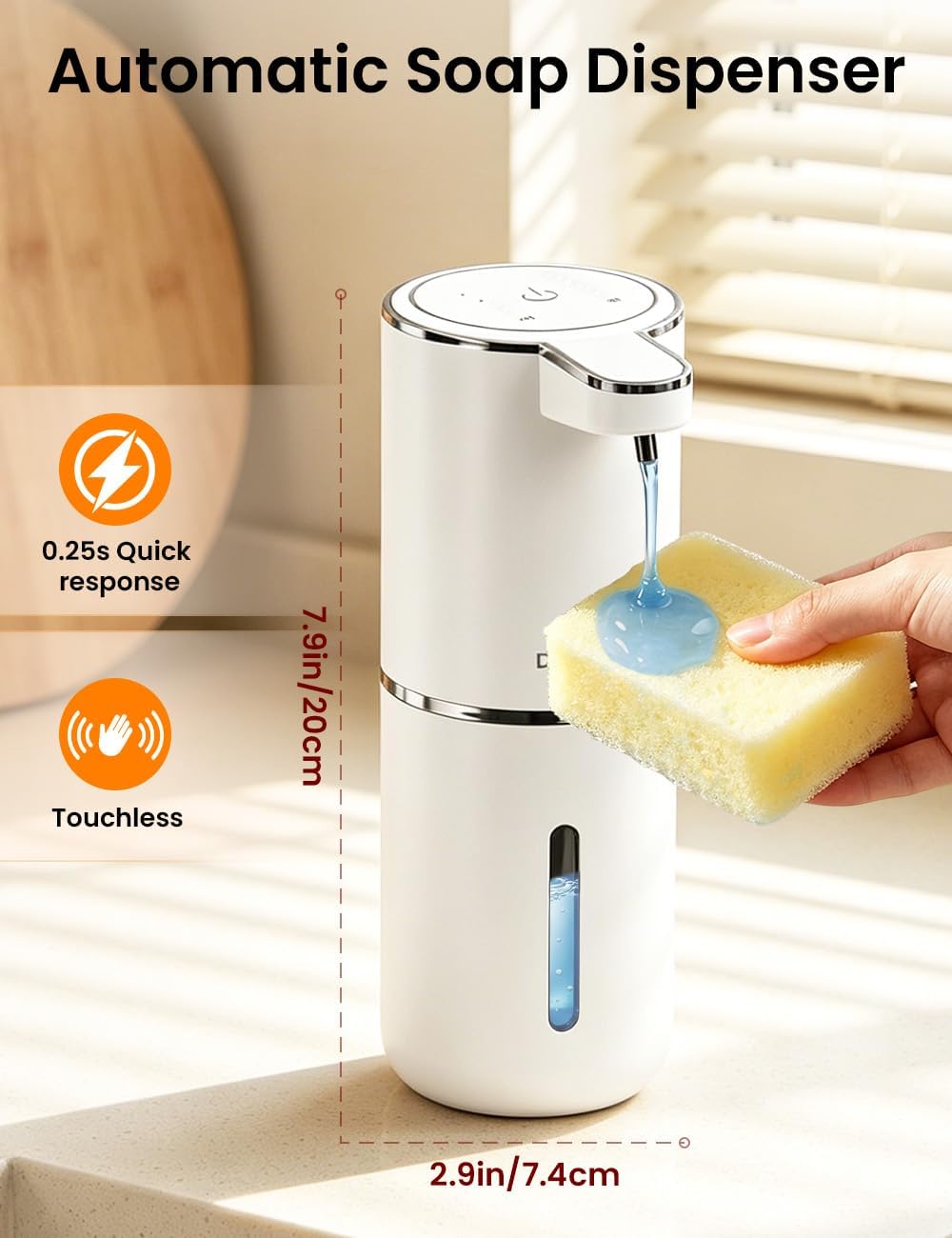 380ML Capacity Light Display 4 - Soap Making Foam recension och pris