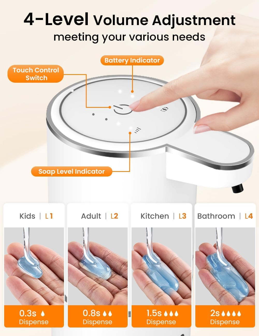 380ML Capacity Light Display 4 - Soap Making Foam recension och pris