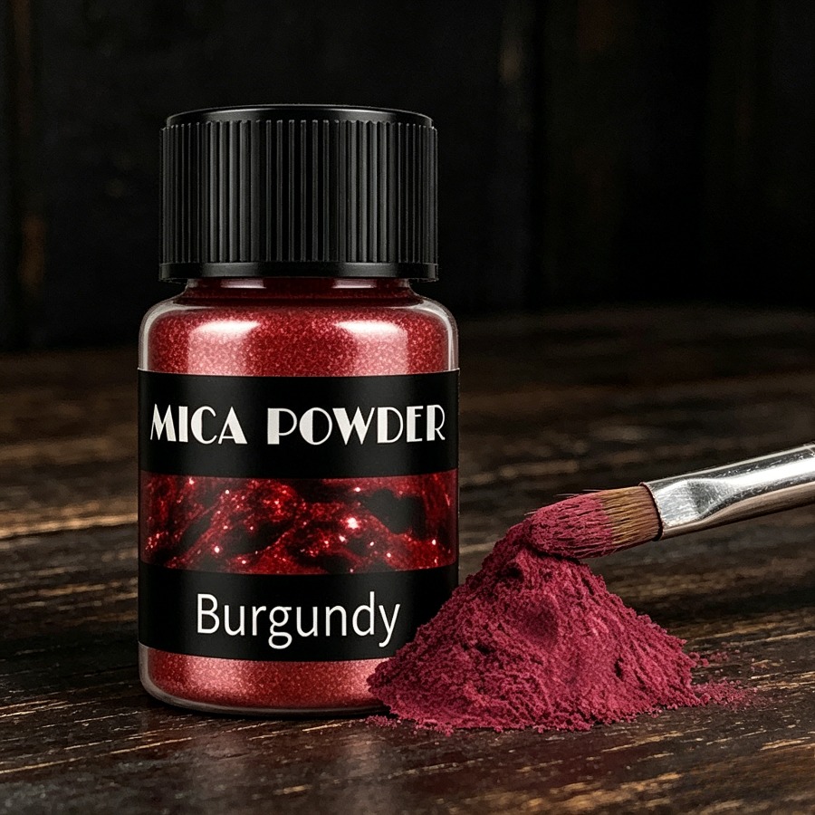 Jewelry Making Burgundy Mica P - Soap Making Ingredients recension och pris