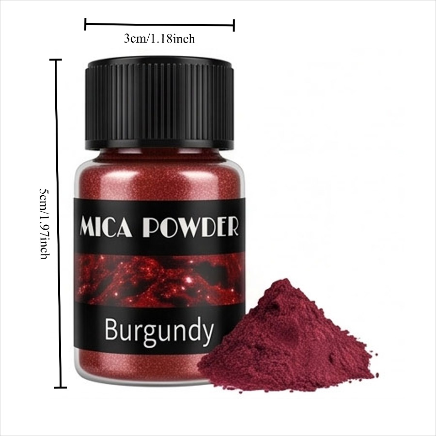 Jewelry Making Burgundy Mica P - Soap Making Ingredients recension och pris