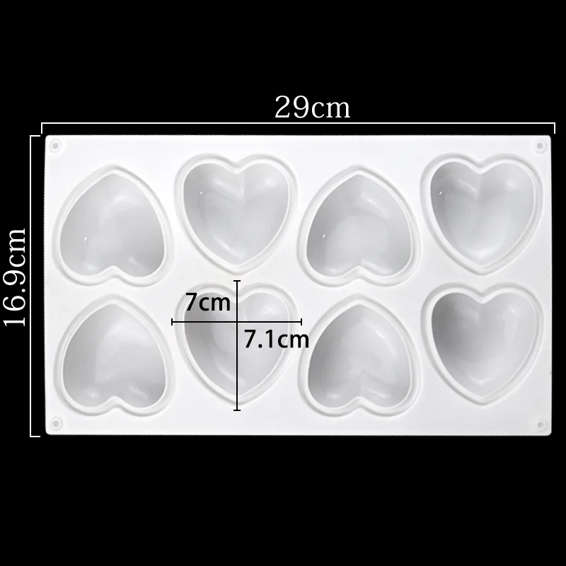 Love Heart Silicone Soap Mold  - Soap Making Guide For Beginners recension och pris
