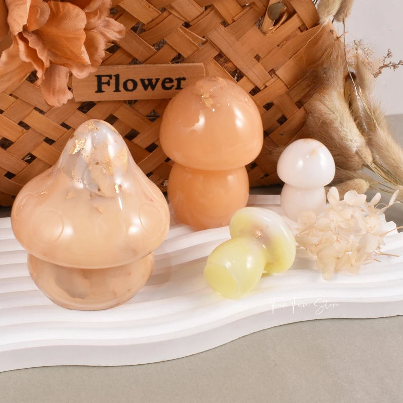 3D Mushroom Candle Silicone Mo - Soap Making Equipment For Beginners recension och pris