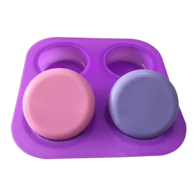 1-2 PCS 4 Cavity Reusable Roun - Soap Making Guide For Beginners recension och pris