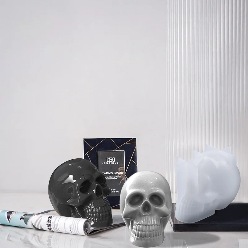 3D Skull Silicone Candle Molds - Soap Making Gifts recension och pris